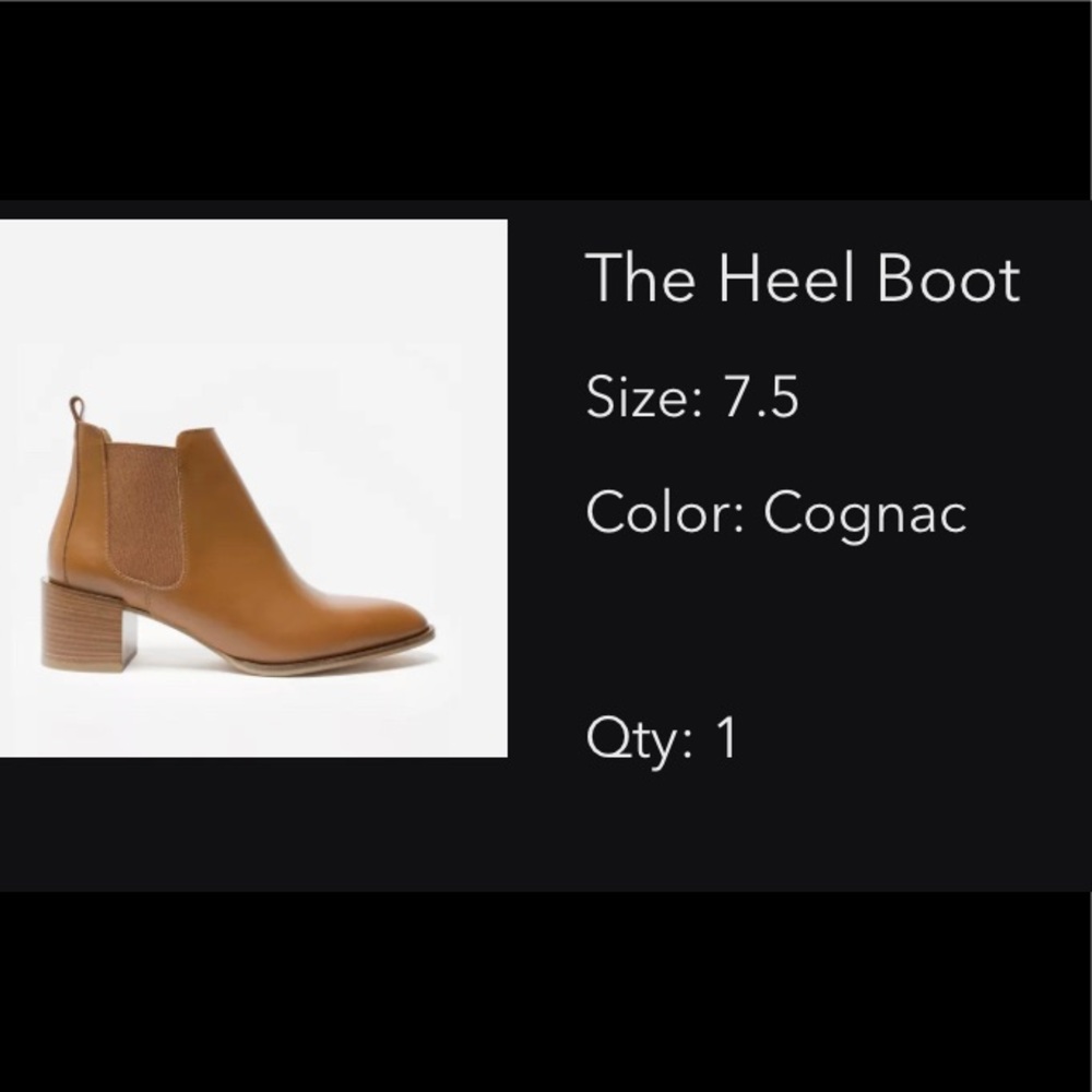 The Heel Boot in Cognac